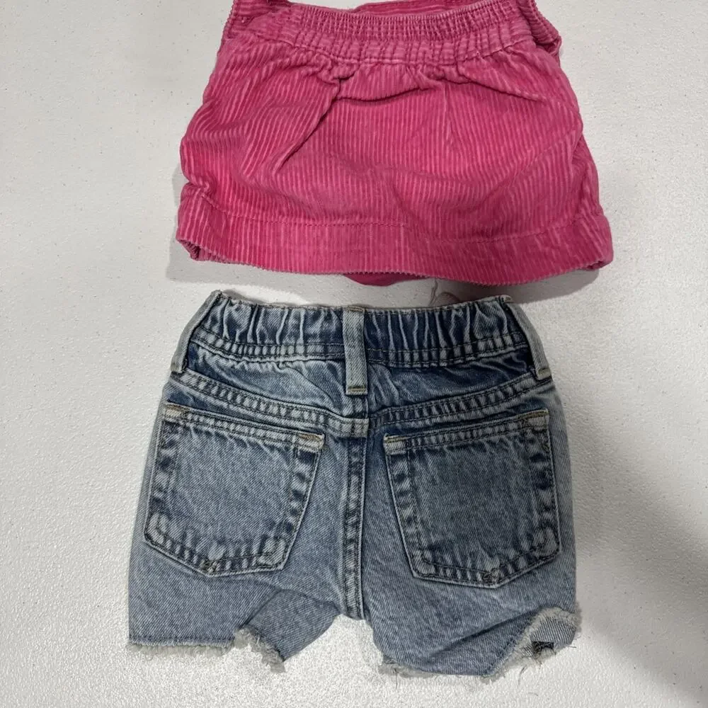 Lot of 5 Baby Girl 3-6M Dress, Bodysuits, Skort & Shorts Gap, Tommy H. & More